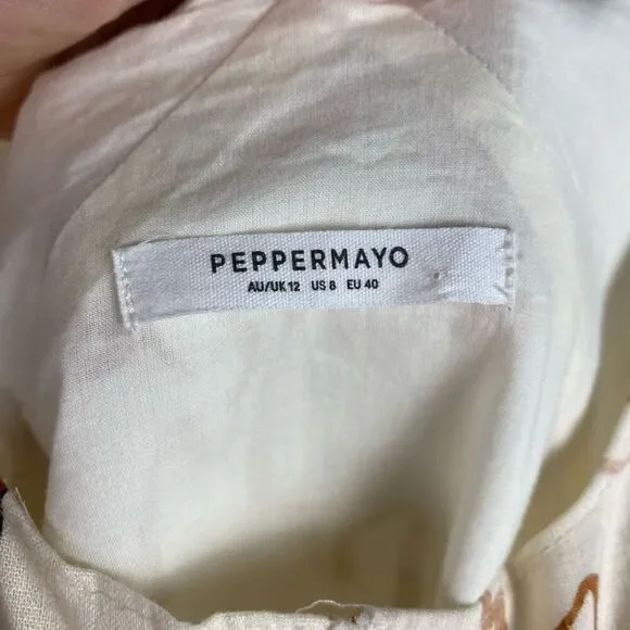 Peppermayo Audrey Linen Blend Slip Mini Summer Dress - Picture 6 of 10